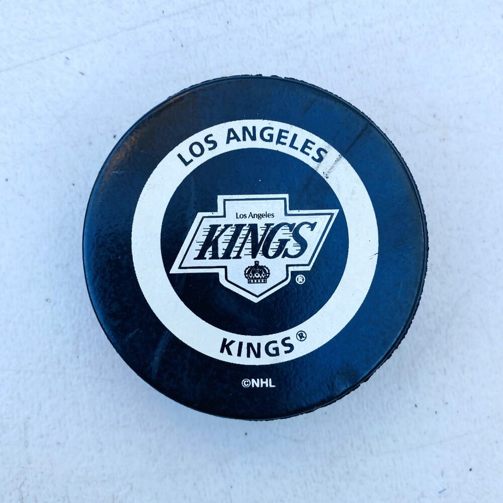 Vintage Los Angeles Kings NHL Official Game Hockey Puck by In Glas Co